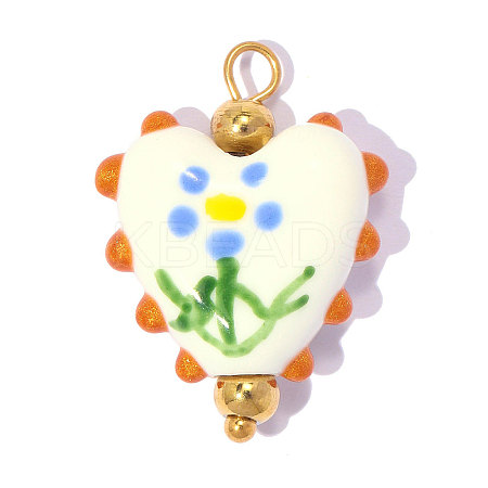 Handmade Porcelain Pendants PR-OY001-09G-1