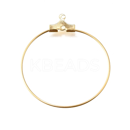 PVD Vacuum Plating 304 Stainless Steel Pendants STAS-T031-20-30mm-G-1
