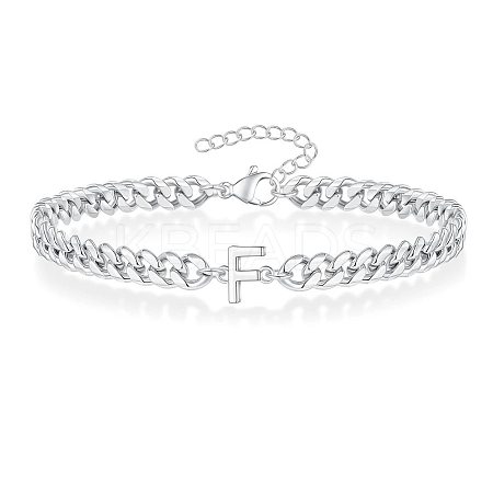 Letter 304 Stainless Steel Link Bracelets FS-WG7830E-30-1