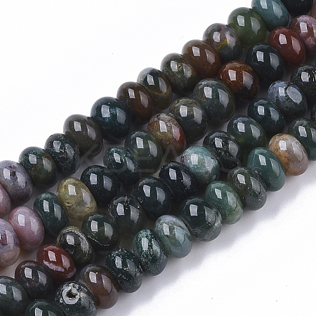 Natural Indian Agate Beads Strands G-S364-043-1