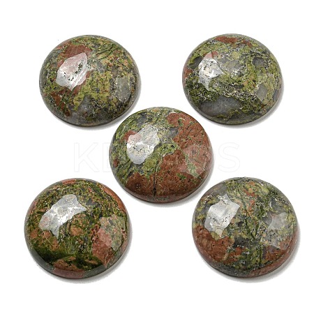 Natural Unakite Cabochons G-C115-02B-27-1
