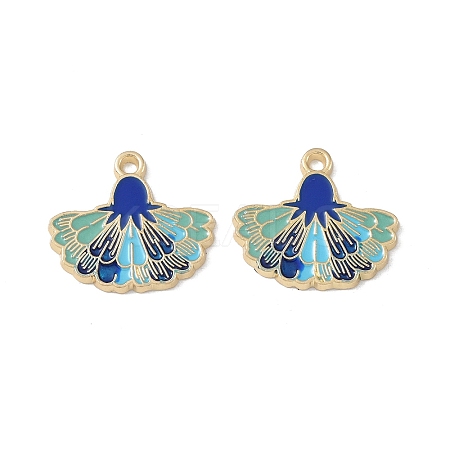 Rack Plating Alloy Enamel Pendants FIND-I038-07E-1