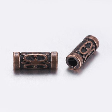 Tibetan Style Alloy Tube Beads RLF0843Y-NF-1