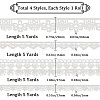 Gorgecraft 20 Yards 4 Styles Polyester Lace Trims OCOR-GF0002-66-2