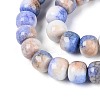 Ombre Effect Dyed Glass Beads Strands GLAA-N067-01A-05-3