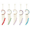 Natural Gemstone Pendant Decorations HJEW-JM01130-1