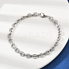 201 Stainless Steel Cuba Style Chian Bracelet for Men BJEW-B138-06P-01-2
