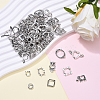 100Pcs 10 Styles Tibetan Style Alloy Bead Frame FIND-YW0007-62-5