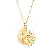 Golden 304 Stainless Steel Pendant Necklace SA1727-1-1