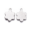 Tarnish Resistant 201 Stainless Steel Stamping Blank Tag Charms STAS-F207-27P-2