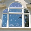 Waterproof PVC Electrostatic Window Stickers Brick Pattern Stickers DIY-I050-08-5