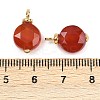 Natural Mixed Gemstone Faceted Hexagonal Cut Flat Round Pendants KK-B157-39G-4