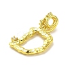 Rack Plating Brass Micro Pave Cubic Zirconia European Dangle Charms KK-L210-015G-D-2
