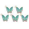 Alloy Enamel Pendants ENAM-T016-23C-RS-1