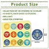 Paper Self Adhesive Gold Foil Embossed Stickers DIY-WH0434-012-2