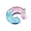Transparent Epoxy Resin Pendants CRES-S364-002C-3