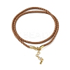 Nylon Milan Cord Necklace Making MAK-M028-01G-12-2