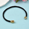 304 Stainless Steel with Polyester Metallic Cord Bracelets for Women BJEW-Z145-01G-26-2