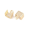 Brass Folding Crimp Ends KK-C163-07G-2