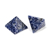 Natural & Synthetic Mixed Gemstone Orgonite Pyramid Display Decorations G-C186-07-4
