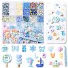 ABS Plastic Imitation Pearl & Polymer Clay & Acrylic & Resin Cabochons Findings Kits DIY-FS0009-76-1