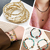 250Pcs 5 Style Brass Beads KK-PH0009-28-6