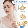 10Pcs Brass Micro Pave Clear Cubic Zirconia Charms KK-BBC0003-18-2