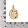Brass Cubic Zirconia Pendants KK-Z050-21G-3