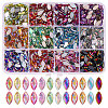 1440Pcs 12 Colors Glass Rhinestone Cabochons RGLA-CA0001-13-1