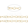 Rack Plating Brass Teardrop Link Chain CHC-K013-05-3