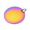 Ion Plating(IP) 304 Stainless Steel Pendants STAS-I311-32G-RC-2