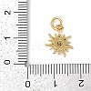 Rack Plating Brass Micro Pave Cubic Zirconia Pendants KK-H509-21G-01-3