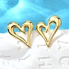 304 Stainless Steel Stud Earrings for Women EJEW-L296-077G-1