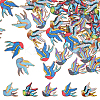 40Pcs 5 Colors Rack Plating Alloy Pendants FIND-DC0005-46-1