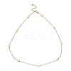 Ion Plating(IP) 304 Stainless Steel Heart Link Chain Necklace NJEW-K249-09G-1
