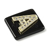 Natural Obsidian Pendants G-P585-05G-01-3
