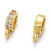 Brass Micro Pave Cubic Zirconia Tube Bails ZIRC-H119-11G-2