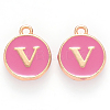 Golden Plated Alloy Enamel Charms LS-ENAM-S118-08V-1