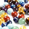 100 Pcs 7 Colors Chakra Yoga Healing Stone Kits G-LS0001-04-4