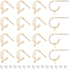 16Pcs Brass Stud Earring Findings KK-BC0008-50-1
