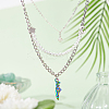 40PCS Rainbow Color Alloy Pendants PALLOY-DC0001-21-4