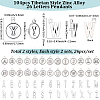 4Bags 2 Styles Tibetan Style Zinc Alloy 26 Letters Pendants FIND-SC0017-57AS-2