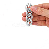 Handmade Spray Painted Acrylic Curb Chains AJEW-JB00894-01-3