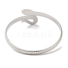 304 Stainless Steel Snake Open Cuff Bangles BJEW-L682-011P-2