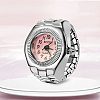 201 Stainless Steel Stretch Watchband Finger Ring Watches WACH-G018-03P-05-1