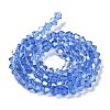 Transparent Electroplate Glass Beads Strands LS-GLAA-F029-3mm-A07-2