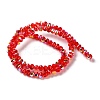 Transparent Electroplate Glass Beads Strands GLAA-Q099-H01-10-2