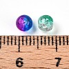 Baking Paint Transparent Crackle Glass Beads DGLA-Q018-4mm-M01-4