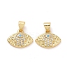 Brass Micro Pave Cubic Zirconia Pendants ZIRC-F134-16G-2