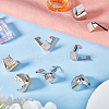 8Pcs 4 Styles Iron with Crystal Rhinestone Toe Cap Covers FIND-GF0005-11-4